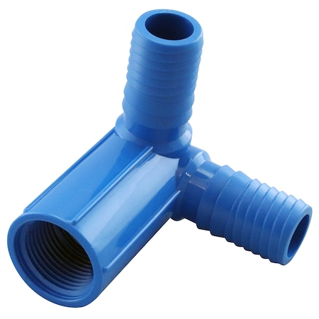 Apollo 3/4 in. x 1/2 in. - 3/4 in. Dual Threaded 90 Degree Side Outlet Insert Elbow Fitting ABTSE341234
